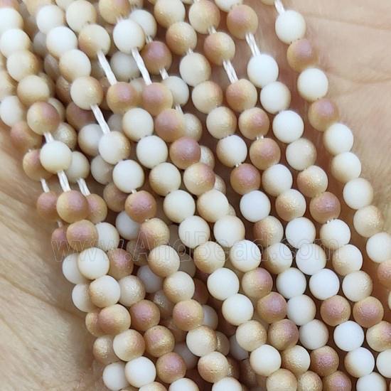 Champagne Glass Seed Beads Round Matte
