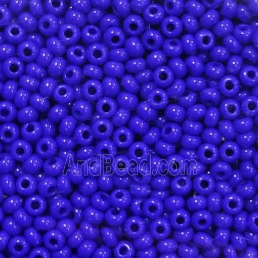 Royalblue Glass Seed Beads Rondelle A-Grade