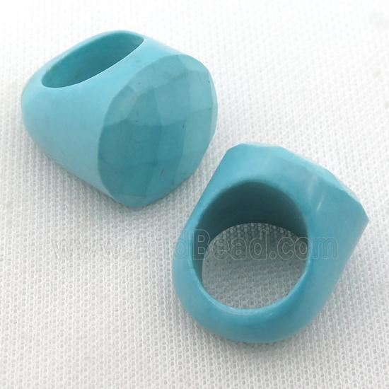 Magnesite Turquoise Rings