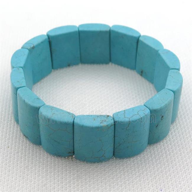 Magnesite Turquoise stretchy Bracelets