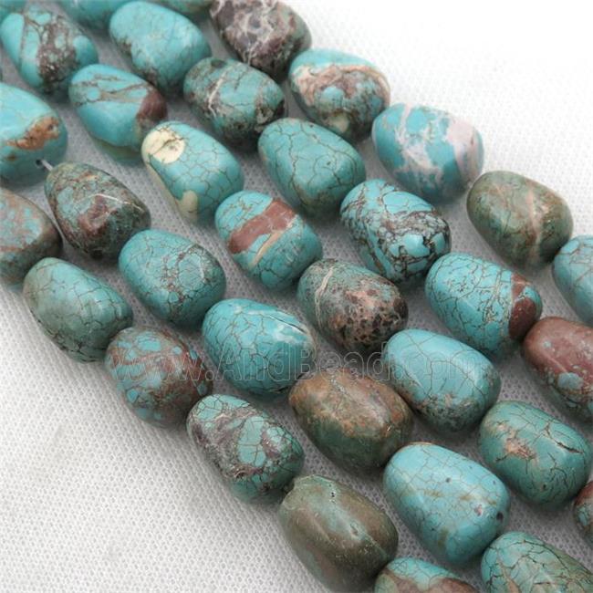 Magnesite Turquoise beads, teardrop
