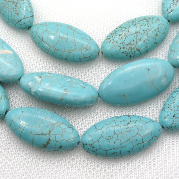 Magnesite Turquoise beads oval