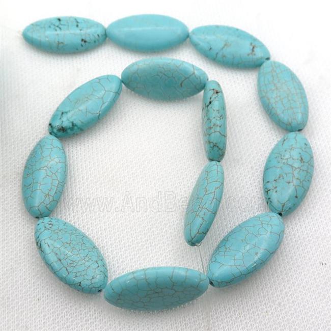 Magnesite Turquoise beads oval