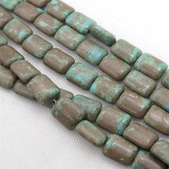 Magnesite Turquoise beads, rectangle