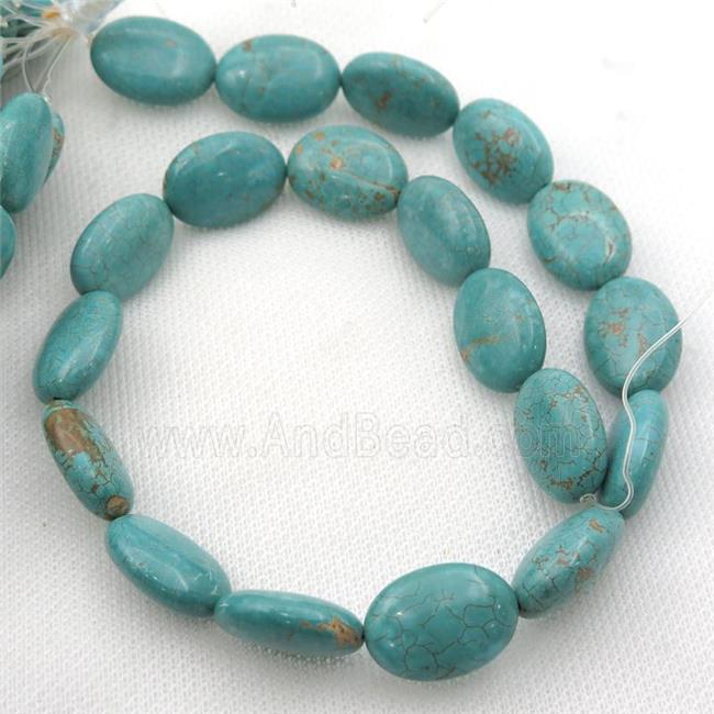 Magnesite Turquoise beads, oval