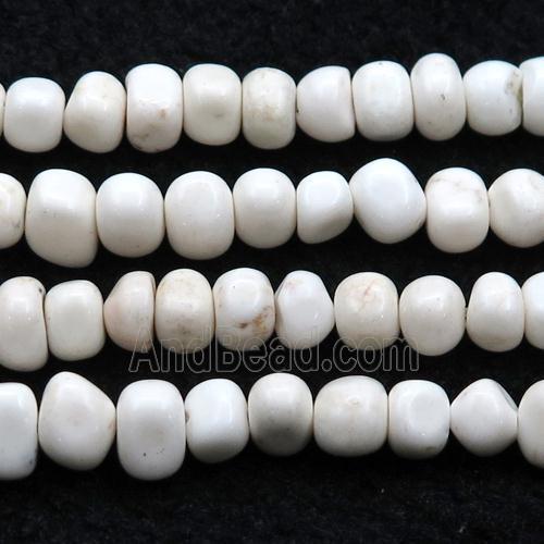 white Magnesite Turquoise beads chips