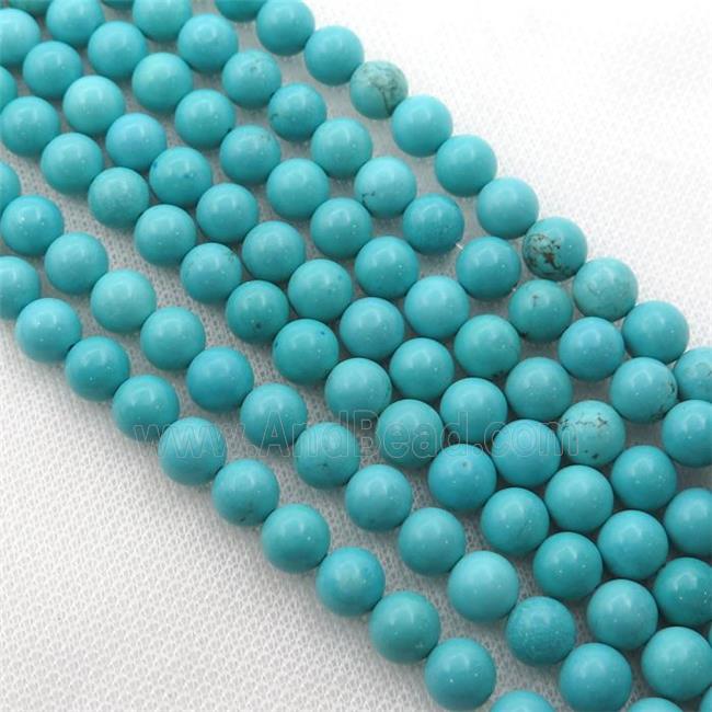 round green Magnesite Turquoise beads