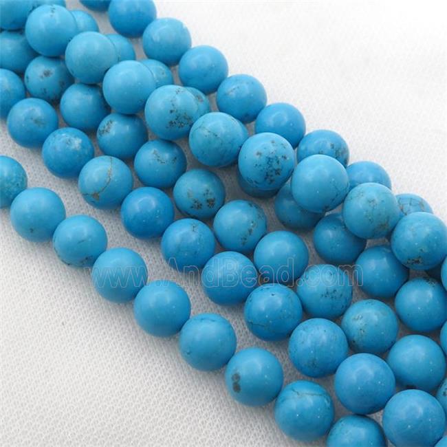 round blue Magnesite Turquoise beads