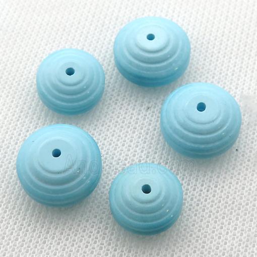 blue Sinkiang Turquoise rondelle beads
