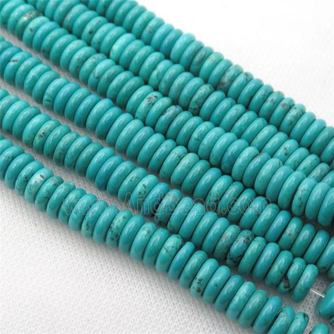 teal Sinkiang Turquoise heishi beds