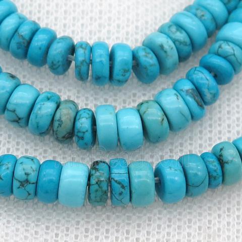 blue Magnesite Turquoise heishi spacer beads