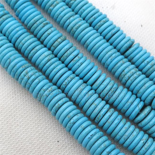 blue Magnesite Turquoise heishi beads