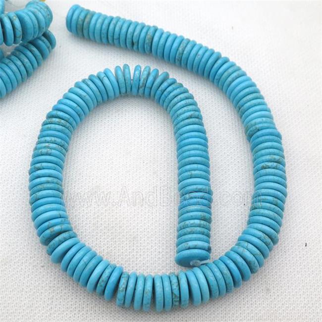 blue Magnesite Turquoise heishi beads
