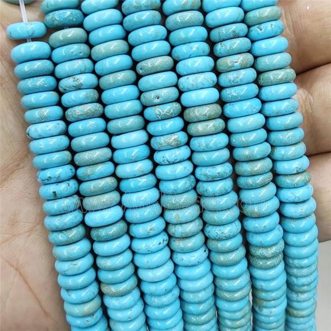 Blue Magnesite Turquoise Heishi Beads