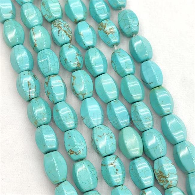 Howlite Turquoise Pumpkin Beads Teal Dye