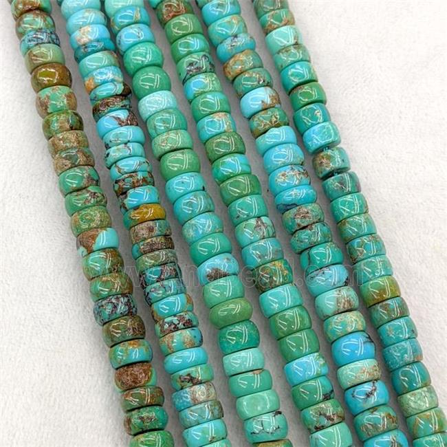 Natural Chinese Hubei Turquoise Heishi Beads