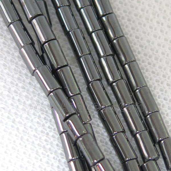 black Hematite tube beads
