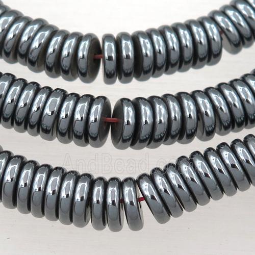 black Hematite heishi beads