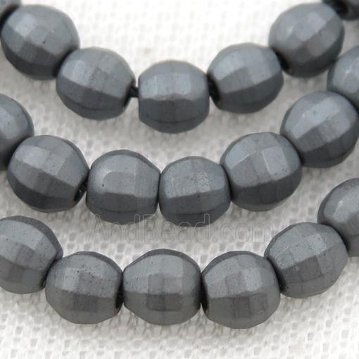 matte black Hematite lantern beads
