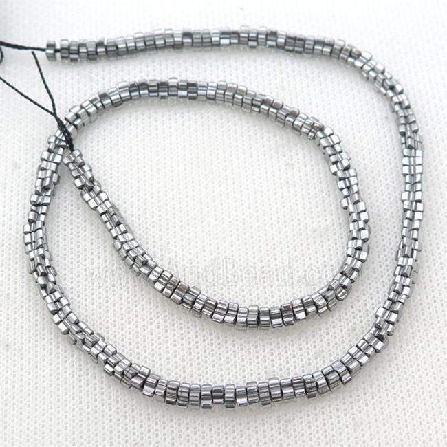 Hematite Flower Beads Platinum