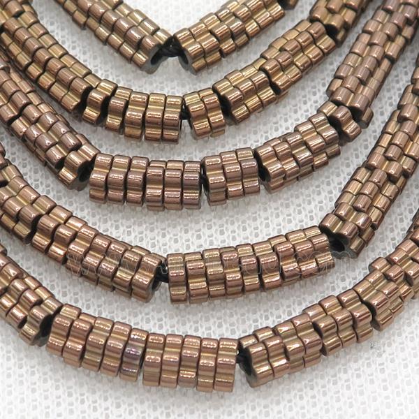 Brown Hematite Beads Flower