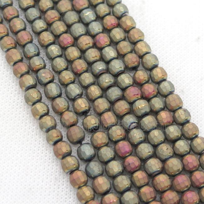 Hematite Beads Faceted Round