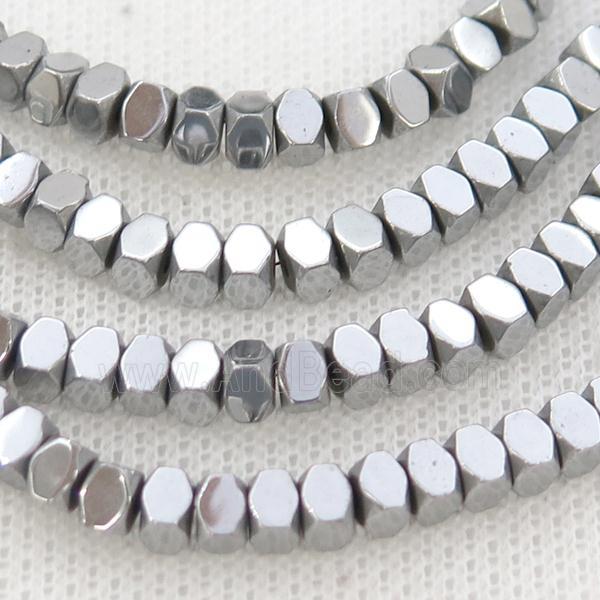 Hematite Beads Platinum