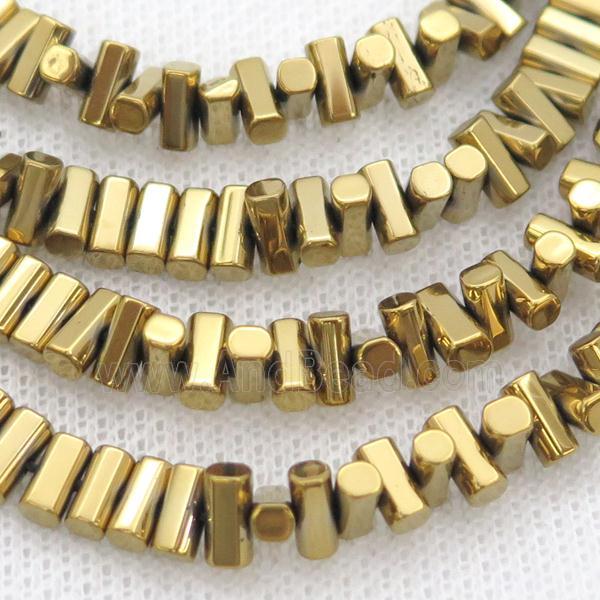 Gold Hematite Beads Stick