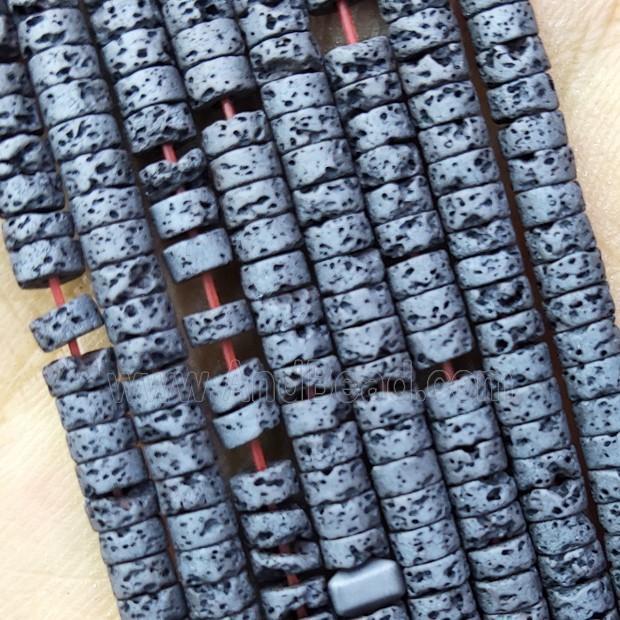 Black Hematite Heishi Beads Hollow