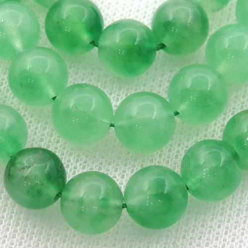 Dichromatic Spong Jade Beads, round