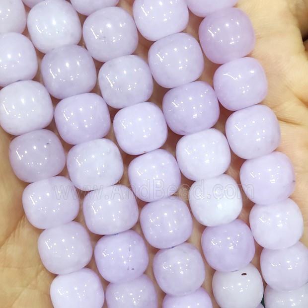 Lt.Purple Jade Barrel Beads Dye