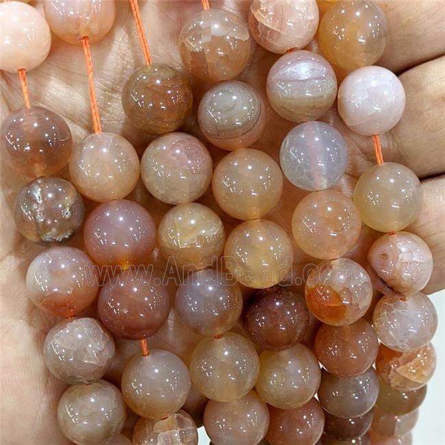 Natural Jade Beads Dye Smooth Round