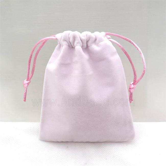 pink Velvet Jewelry Pouch