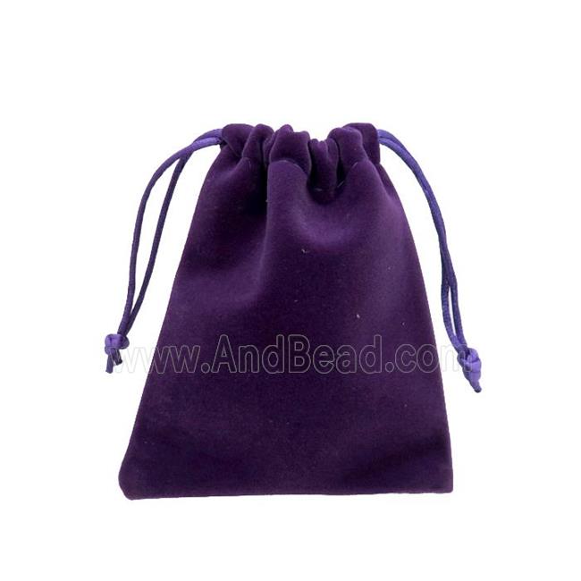 purple Velvet Jewelry Pouch