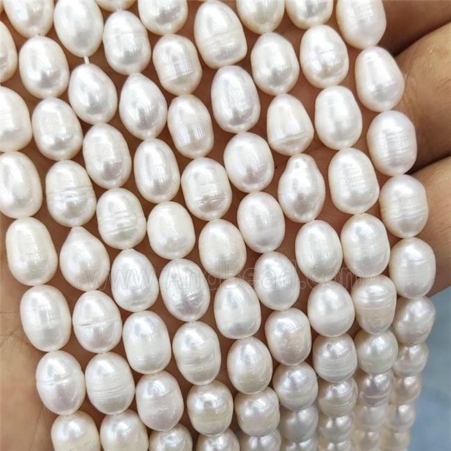 White Pearl Rice Beads