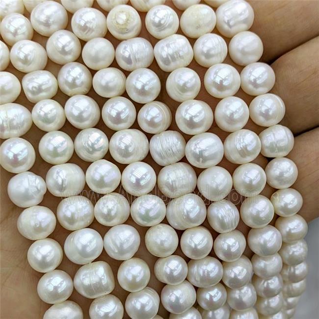 White Pearl Beads C-Grade