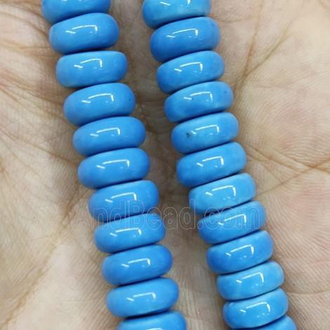 Blue Porcelain Heishi Beads