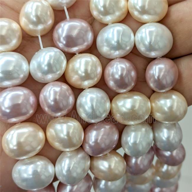 Pearlized Shell Potato Beads Mix Color