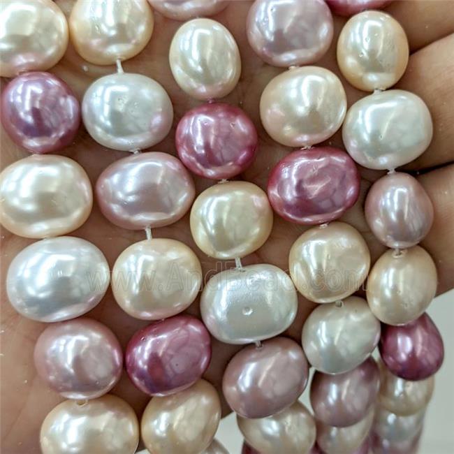 Pearlized Shell Potato Beads Mixed Color