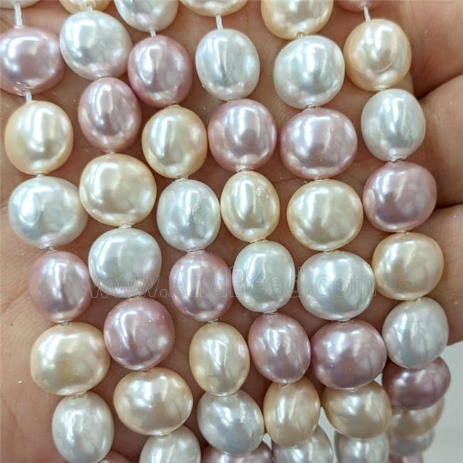 Pearlized Shell Potato Beads Mix Color