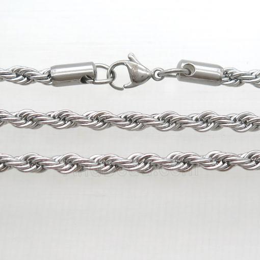 raw Stainless Steel Necklace Chain