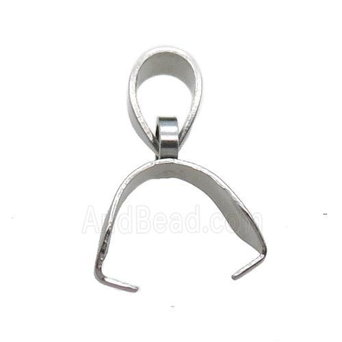raw stainless steel pinch bail