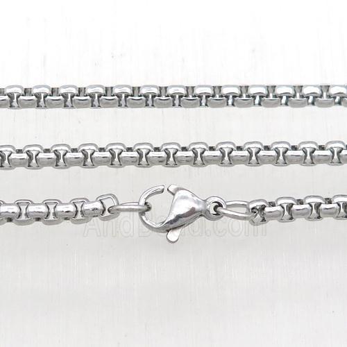 raw Stainless Steel Necklace Chain