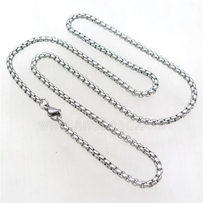 raw Stainless Steel Necklace Chain