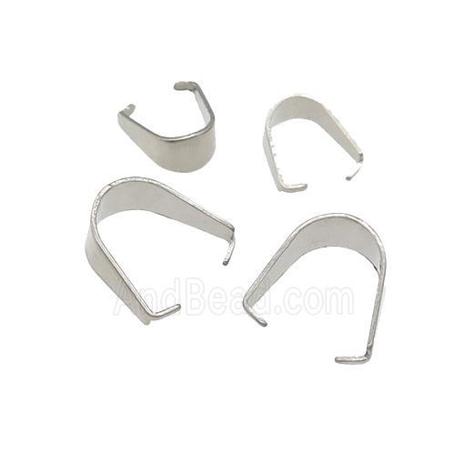 raw stainless steel pinch bail