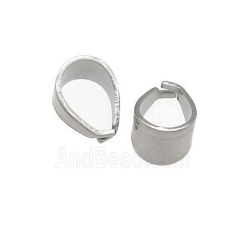raw stainless steel pinch bail