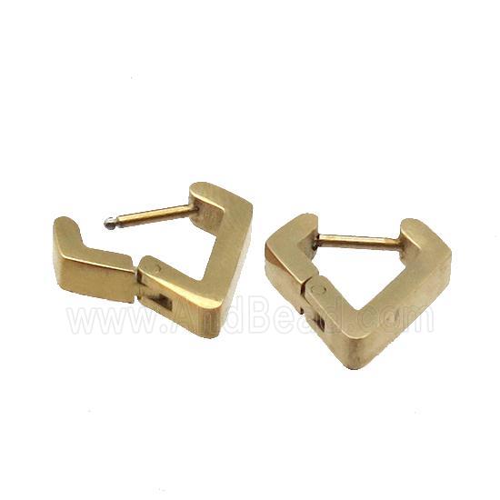 Stainless Steel Latchback Earring gold plated