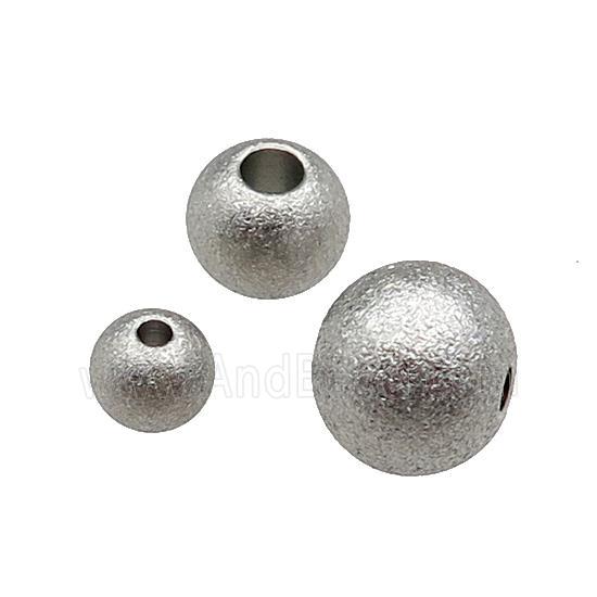 Raw Round Stainless Steel Corrugated Beads