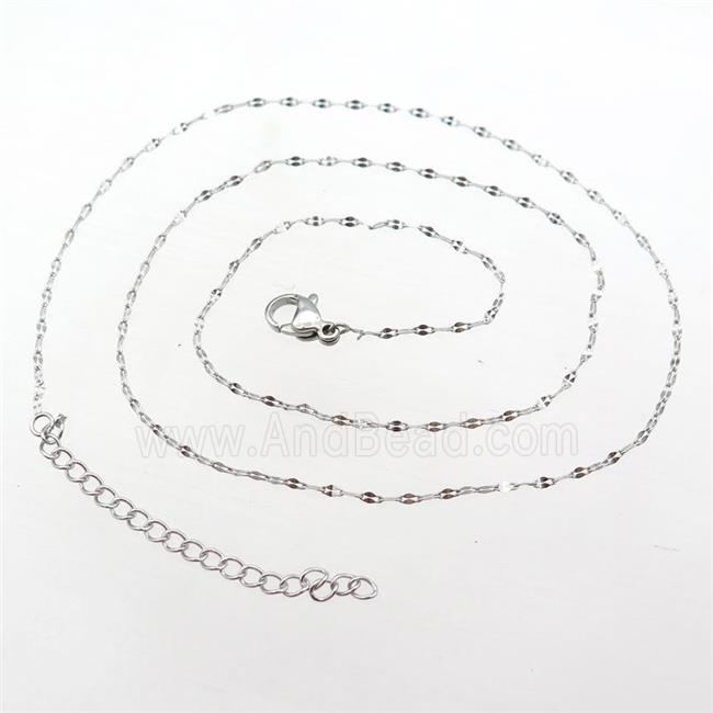 Raw Stainless Steel Necklace Chain