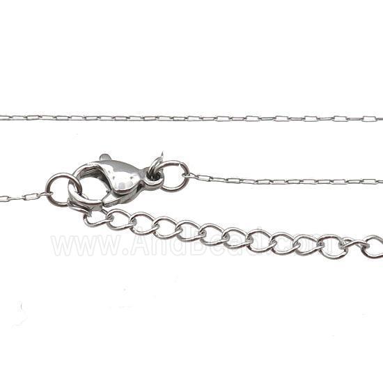 Raw Stainless Steel Necklace Chain